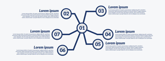 Blue infographic and comparison template design concept for business presentation banner workflow, flow chart, layout, process diagram and how it work	
