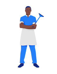 flat illustration of cleaning service