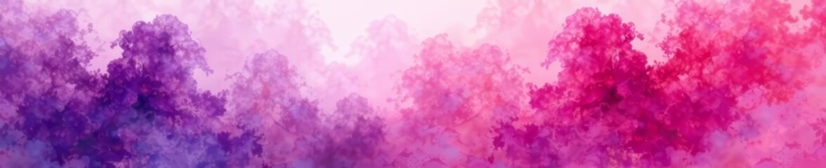 Fototapeta premium Abstract watercolor blend in purple and pink hues, vibrant, design