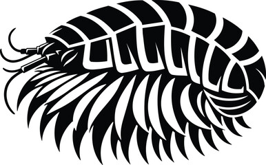Deep Sea Isopod Silhouette