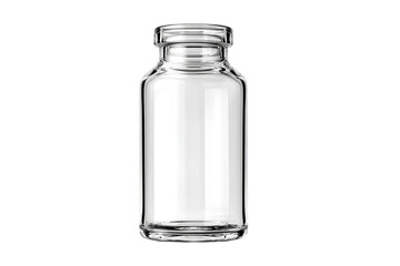 Clear Mockup of Pharmaceutical Glass Bottle Design