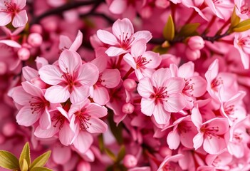 Close-up of delicate pink blossoms in bulk, ready for sale, flower image, macro photography