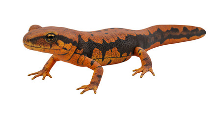 Obraz premium California Newt on Woodland Log