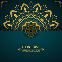 Golden Glowing Mandala with Floral Elements &ndash; Vector Art for Home Decor, Wall Art, Cover Design, Background, Invitation, Greeting, Textile Print, Ornament, Poster