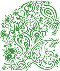 Beautiful flower art and mandala vector design