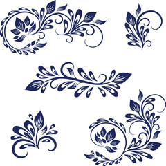 Beautiful flower art and mandala vector design