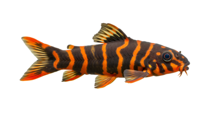 Clown Loach Schooling in Freshwater Tank