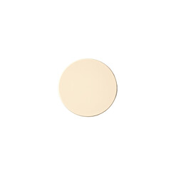 Round, pale, cream-colored disc