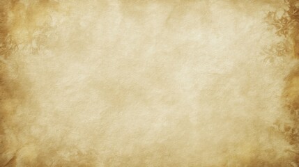 Aged parchment texture with subtle floral watermark, ideal for vintage design projects or antique-themed backgrounds.  Provides a distressed, textured look. : Generative AI
