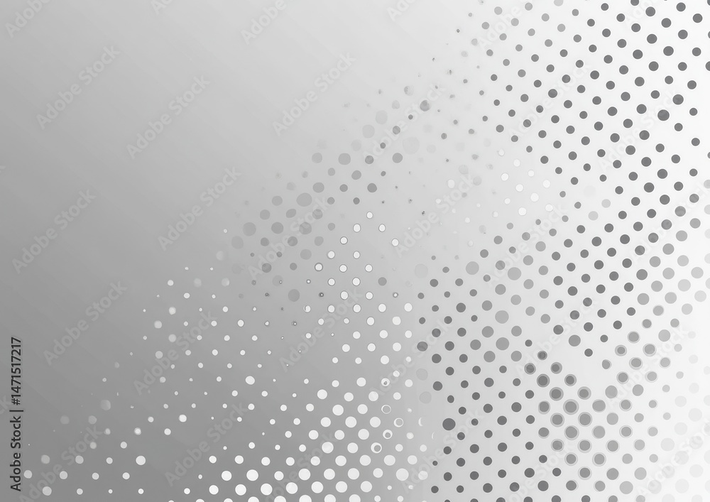 Poster abstract grayscale halftone pattern with a gradient effect