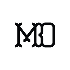 MD monogram logo design letter text name symbol monochrome logotype alphabet character simple logo