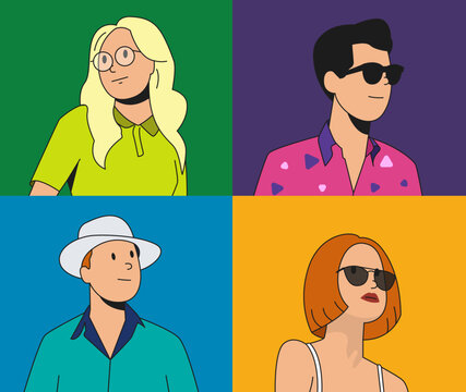 illustration of male and female style