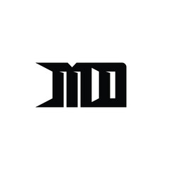 MD monogram logo design letter text name symbol monochrome logotype alphabet character simple logo