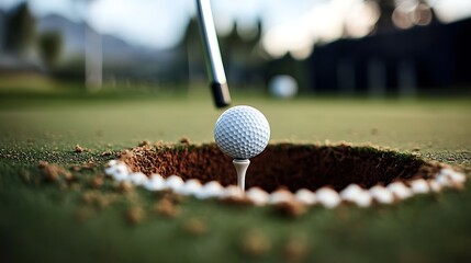 Golf ball in the hole (2)