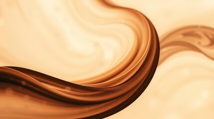 Abstract Waves in Brown and Tan Colors
