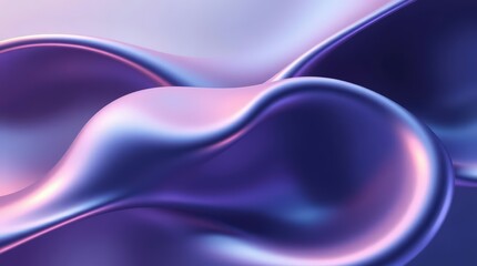 Obraz premium Abstract Fluidity in Purple and Blue