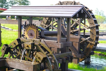 昔ながらの水車 霞ケ浦総合公園
