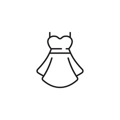 Dress Icon: Elegant Outfit Symbol