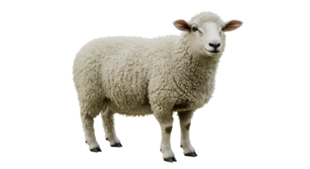 Merino Sheep in Rolling Pastures