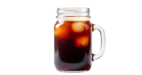 Iced Coffee on Transparent Background for Beverage Ads and Cafe Menus