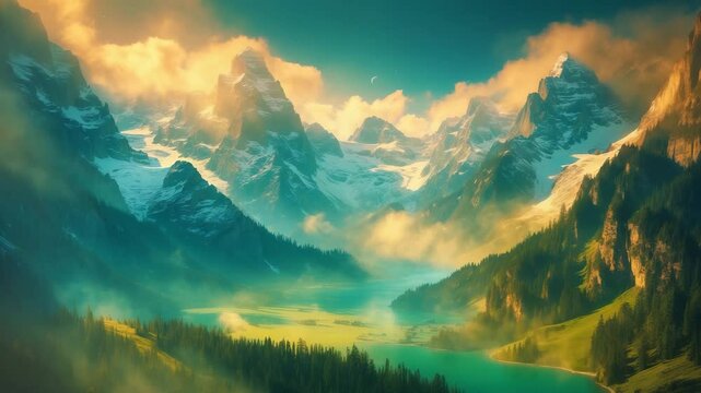A stunning videograph of a vista