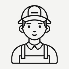 construction worker with helmet