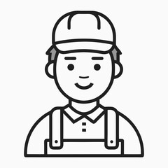 construction worker with helmet