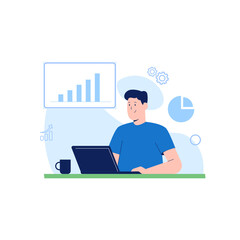 business man with laptop