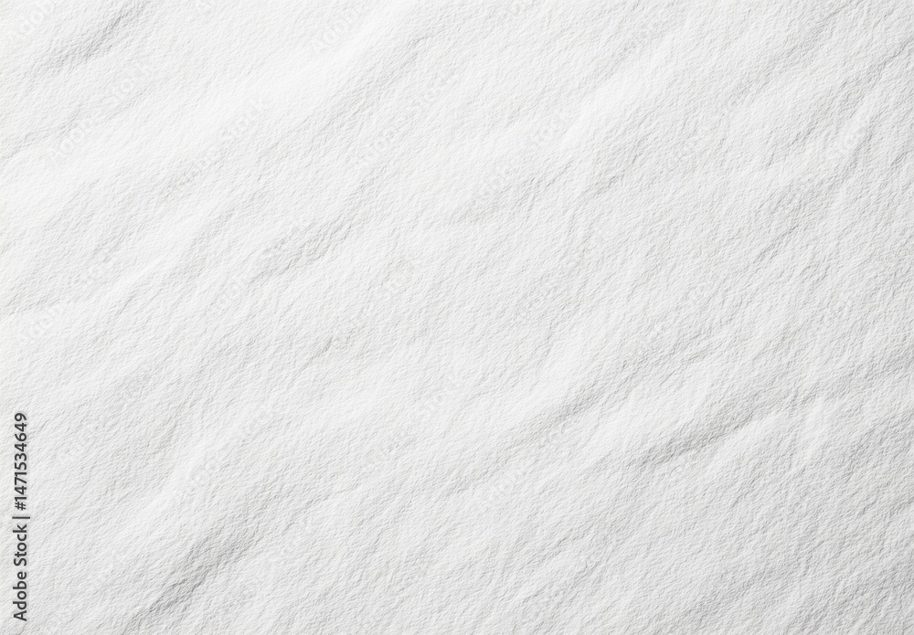 Aufkleber A high-resolution image showcasing a textured surface of pristine white snow, exhibiting subtle undulations and delicate patterns created by wind or natural forces. : Generative AI