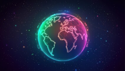 Fototapeta premium earth and sun