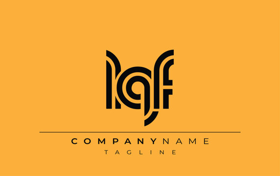 LQF Creative Unique Modern Letter Logo Design. Stylized logo featuring a unique letter design, presenting abstract minimalist aesthetics and modern appeal.