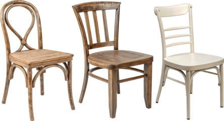 Elegant Wooden Chairs Set
