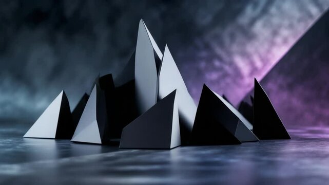 Abstract background featuring a close-up of black geometric shapes