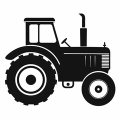 old tractor isolated