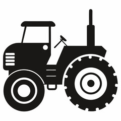 tractor isolated on white