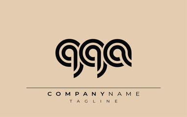 QQA Creative Unique Modern Letter Logo Design. Stylized logo featuring a unique letter design, presenting abstract minimalist aesthetics and modern appeal.