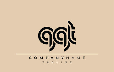 QQT Creative Unique Modern Letter Logo Design. Stylized logo featuring a unique letter design, presenting abstract minimalist aesthetics and modern appeal.