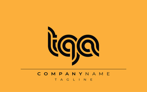 TQA Creative Unique Modern Letter Logo Design. Stylized logo featuring a unique letter design, presenting abstract minimalist aesthetics and modern appeal.