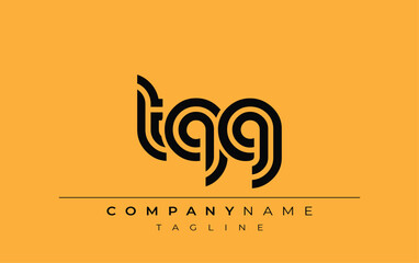TQG Creative Unique Modern Letter Logo Design. Stylized logo featuring a unique letter design, presenting abstract minimalist aesthetics and modern appeal.