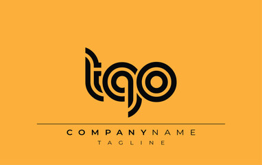 TQO Creative Unique Modern Letter Logo Design. Stylized logo featuring a unique letter design, presenting abstract minimalist aesthetics and modern appeal.