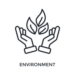 Obraz premium Environment Icon Outline Style. Vector Illustration For Graphic Design