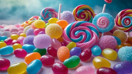 A variety of bright candy delights