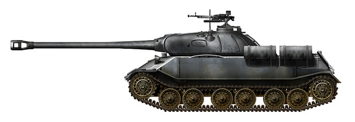 IS-3 (P) (An alternative tank based on a modified hull from the Tiger (P) tank and a turret from the IS-3 tank with a 122mm gun) © Tikros