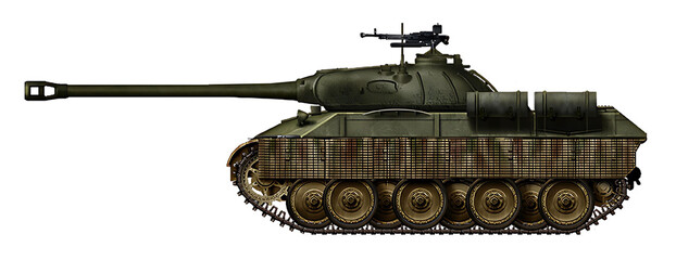 IS-3 Panther (An alternative tank based on the Panther hull and the IS-3 turret with a 122mm gun) © Tikros