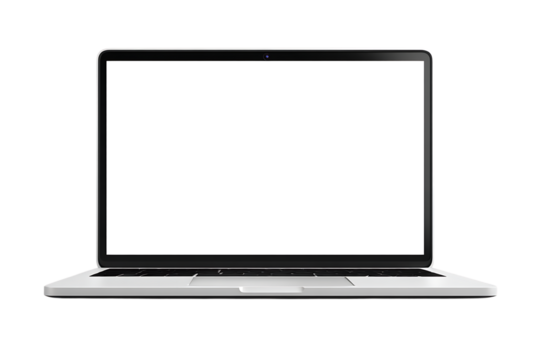 Minimalist Laptop Setup with Bright White Environment