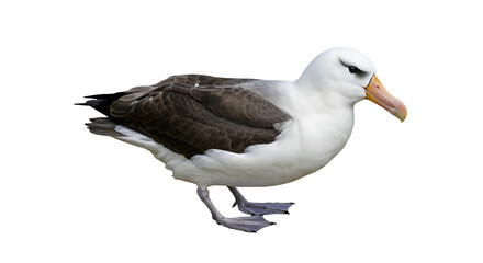 Fototapeta premium Black-Browed Albatross Gliding Over Ocean