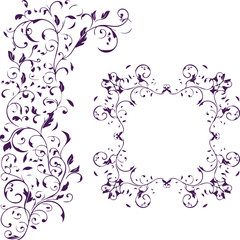 Beautiful flower art and mandala vector design