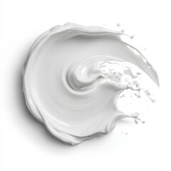 Swirling White Liquid Splash Abstract Background Texture Design
