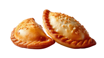 Golden Pastry Duo: a delicious close-up shot of golden baked pastry, fresh and ready to tempt the taste buds. This image exudes warmth and showcases the artistry of classic pastries.