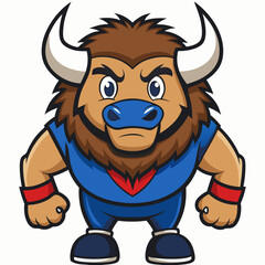 angry bull cartoon
